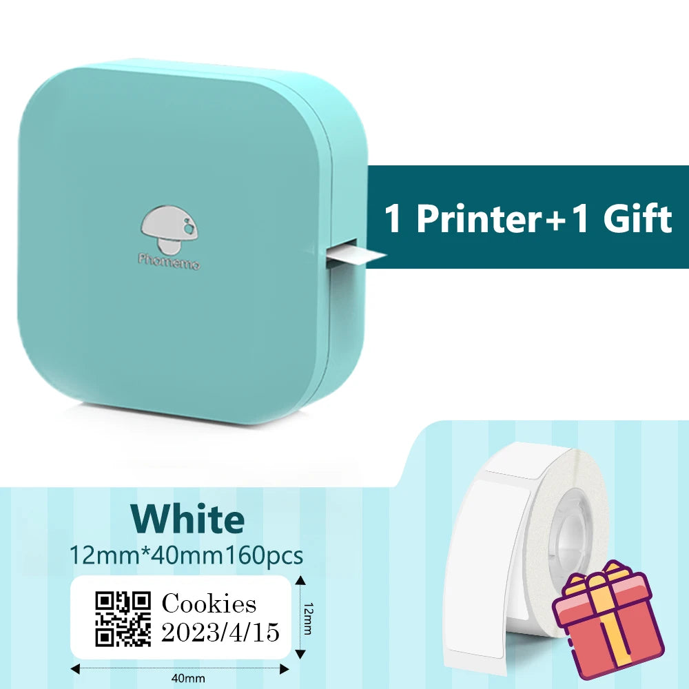 Phomemo Q31 Bluetooth Thermal Label Maker – Portable, Ink-Free Thermal Label Printer Richie's Q30 Green Printer CN
