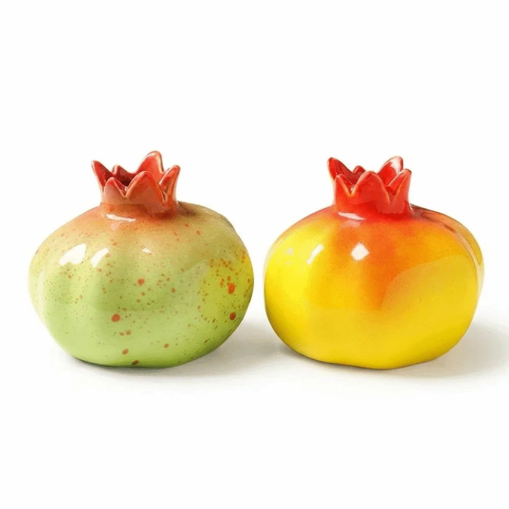 Handmade Ceramic Pomegranate Vase – Tabletop Flower Vase Ceramic Tabletop Vase Richie's