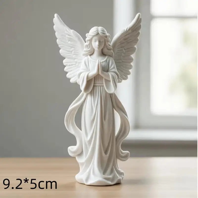 Praying Guardian Angel Statue 3D Printed Religious Figurine Decorative Figurine Richie's A3