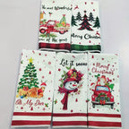 5-Piece Christmas Microfiber Towel Set – Snowflake & Heart Holiday Towel Set Richie's 5pcs