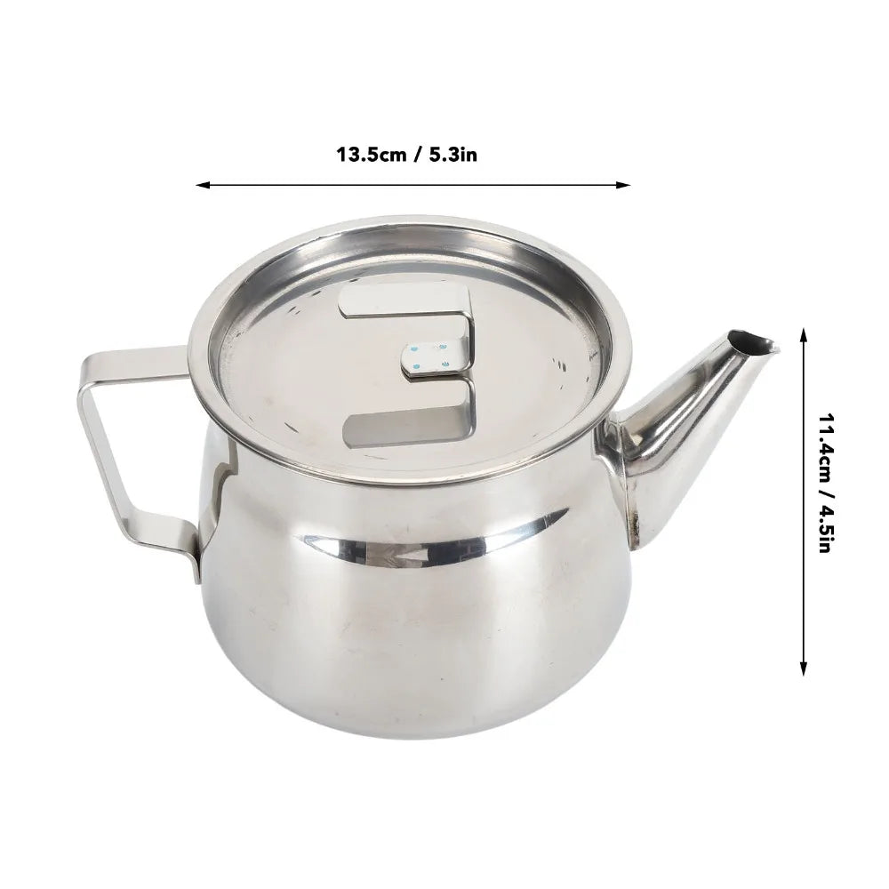 Stainless Steel Oil Strainer Pot 1200ml Grease Container Oil Strainer Pot Richie's