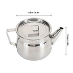 Stainless Steel Oil Strainer Pot 1200ml Grease Container Oil Strainer Pot Richie's