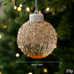 Sequin Christmas Bauble Shatterproof Hollow Plastic Xmas Ornament Christmas Ornament Richie's H