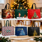 6 Large Christmas Gift Bags Non-Woven Reusable Holiday Totes Christmas Gift Bags Richie's