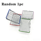 Mini Metal Wire Shopping Basket – Mesh Desk Organizer 2 Sizes Wire Storage Basket Richie's 18x13.5x8cm