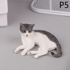 Kawaii Orange Cat Figurine Mini Desktop Decoration Ornament Cat Figurine Ornament Richie's 5