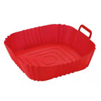 BPA-Free Silicone Air Fryer Liner Square Reusable Basket Mat 4–7 QT Air Fryer Liner Richie's Red