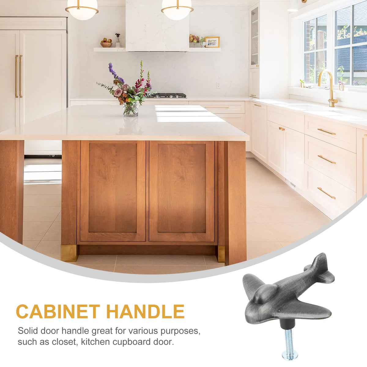 Zinc Alloy Airplane Pull Handle Cabinet Door Knob – Grey Cabinet Door Knob Richie's