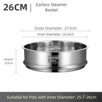 304 Stainless Steel Steamer Basket 16–32cm Food Steam Rack Steamer Basket Richie's 26cm