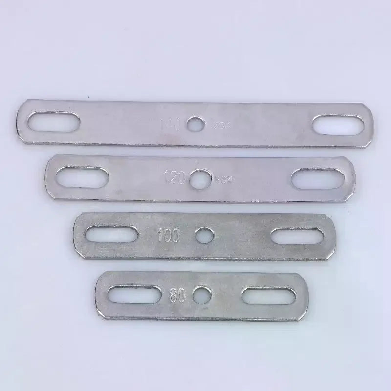 304 Stainless Steel Double Hole Flat Gasket Straight Plate Metal Flat Gasket Richie's