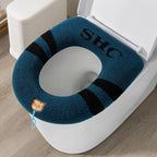 Soft Washable Toilet Seat Cover Cushion Pad | Cozy Bathroom Comfort Toilet Seat Cover Richie's one size Blue
