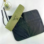 Canvas Roll-Up Brush Bag 22 Slots – Painting & Calligraphy Art Supply Organizer Richie's