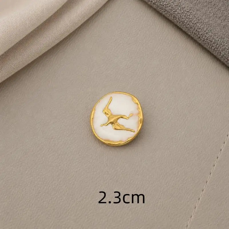 Eye-Shaped Shank Button – Creative Alloy Sweater Accessory Shank Button Richie's A26
