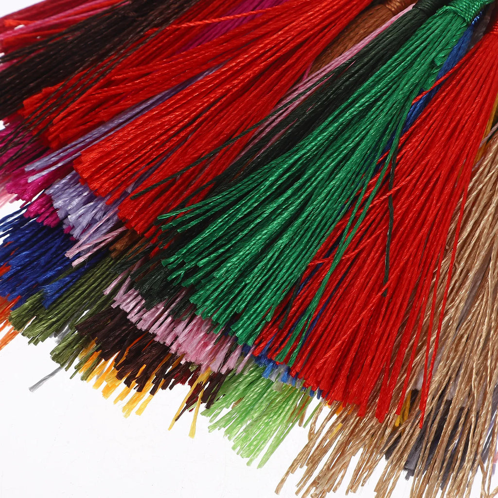 50Pcs Silk-Like Polyester Tassels for Jewelry & Crafts Craft Tassels Richie's