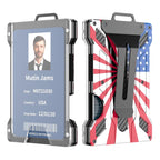 Aluminum Alloy RFID Blocking ID Badge Holder with Back Clip ID Badge Holder Richie's