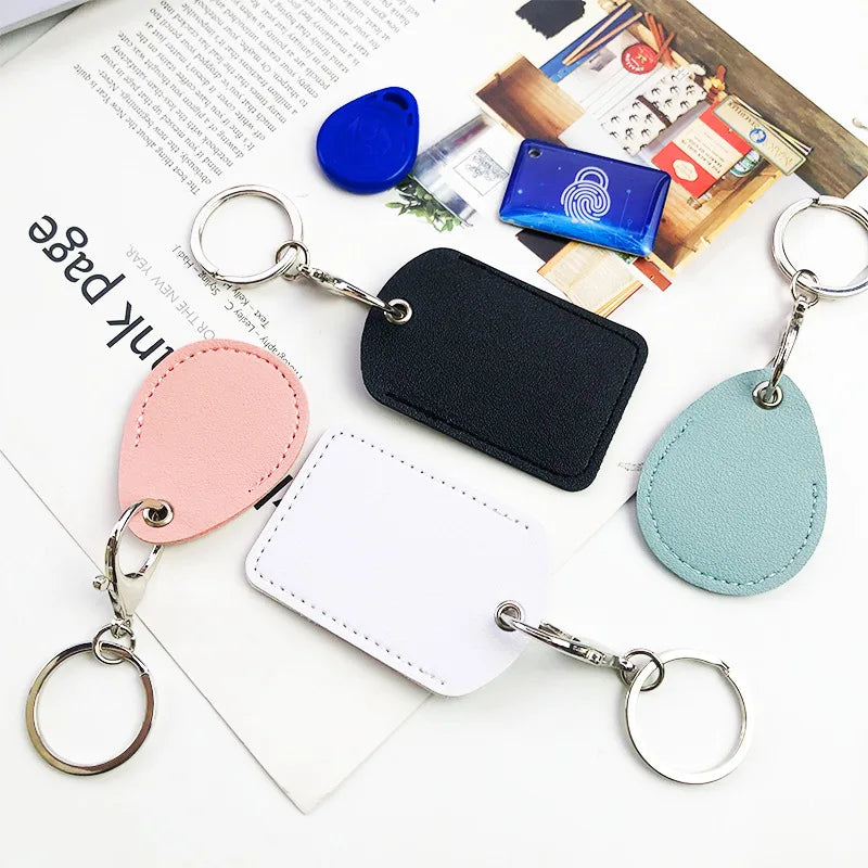 PU Leather Mini Card Holder Keychain – ID & Access Card Case Card Holder Keychain Richie's