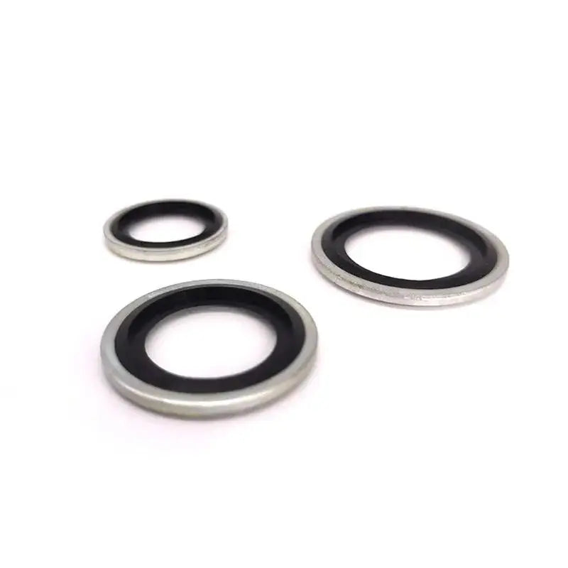 10 PCS M6-M48 Zinc Plated Combined Hydraulic Sealing Gasket Hydraulic Sealing Gasket Richie's M27 27.7X34.8X2