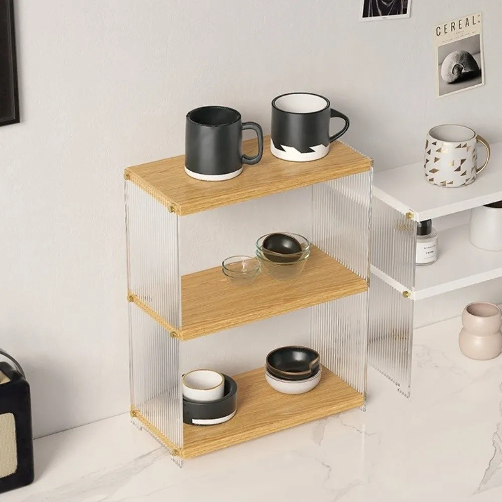 Acrylic Cup Storage Rack – Dust-Proof Tabletop Display Shelf Cup Storage Rack Richie's