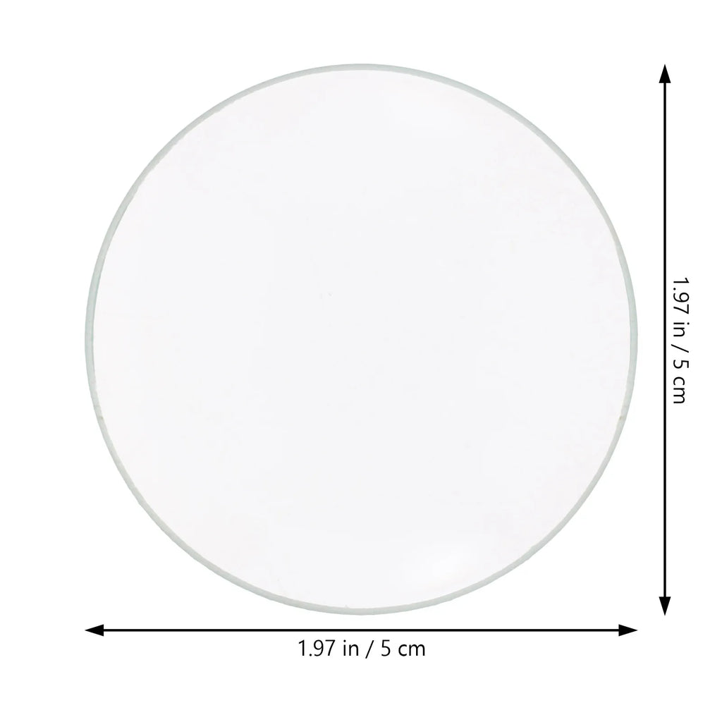 Double Convex Glass Lens 50mm 100mm FL – STEM Physics Lab Optical Glass Lens Richie's White