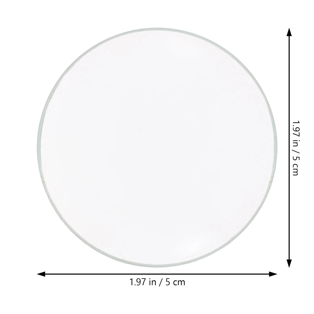 Double Convex Glass Lens 50mm 100mm FL – STEM Physics Lab Optical Glass Lens Richie's White