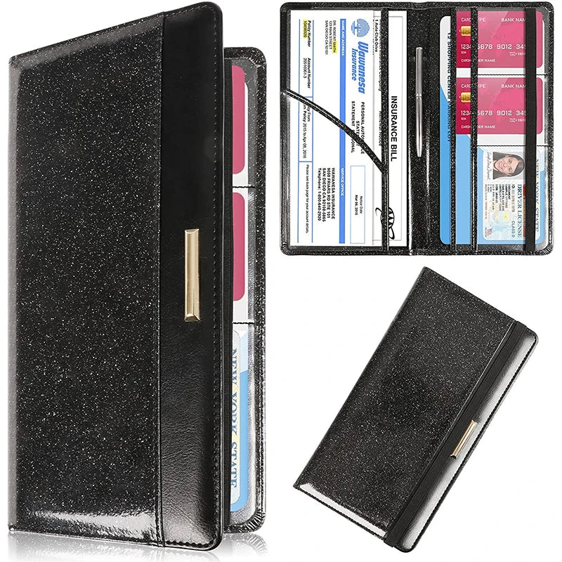 PU Leather Car Document Holder – License & Card Organizer Car Document Holder Richie's