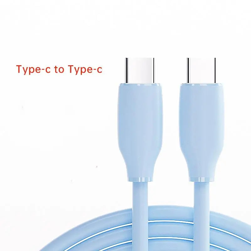 FUCHU 60W USB-C to USB-C PD Charging & Data Sync Cable USB-C Charging Cable Richie's Blue 1.5m