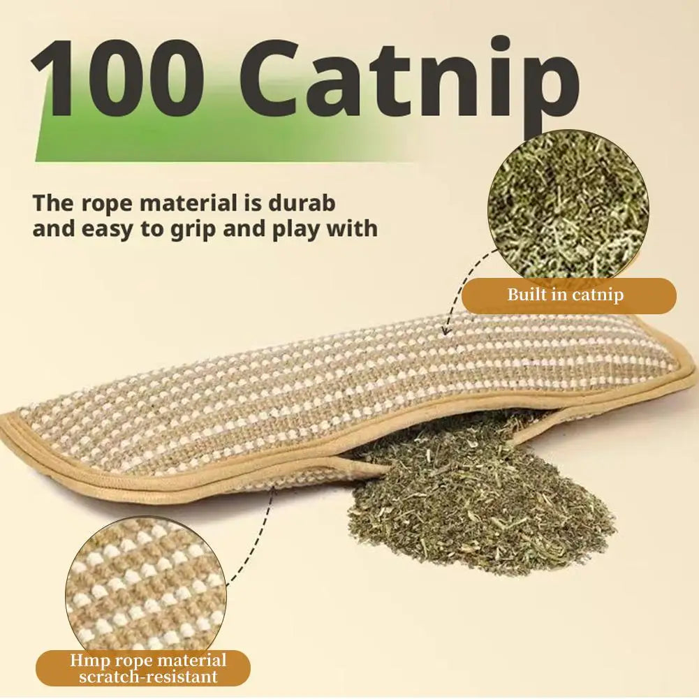 Catnip Kicker Toy – Sisal Scratch & Bite Pillow for Cats Cat Kicker Toy Richie's