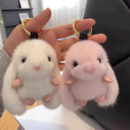 Cute Fluffy Rabbit Plush Keychain – Long Ear Bunny Bag Charm Plush Keychain Richie's