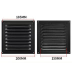 Square Iron Air Vent Grille Cover – Heating & Cooling Vents Air Vent Grille Richie's 200mm