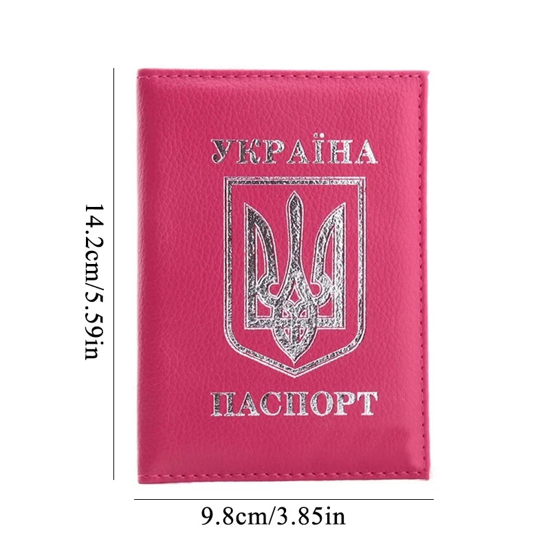 Ukrainian PU Leather Passport Cover & Card Holder Passport Cover Richie's