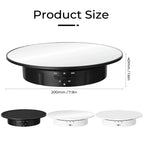 360° Electric Rotating Display Turntable 200mm | 3 Speeds Photography Display Turntable Richie's