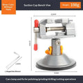 360° Rotatable Mini Bench Vise – Suction Cup Table Clamp Mini Bench Vise Richie's Without screw Silver