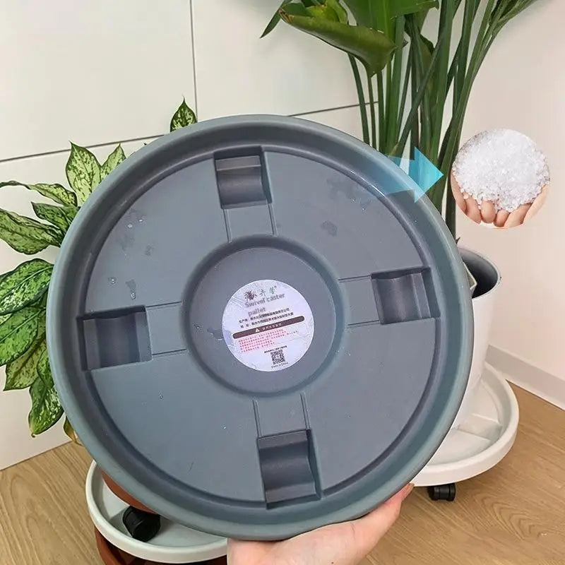 Rolling Plant Pot Tray with 360° Wheels | Movable Flower Base Rolling Plant Tray Richie's