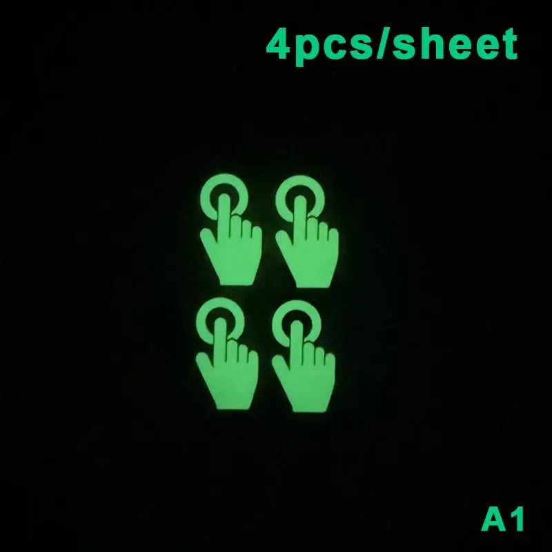 Glow-in-the-Dark Stickers for Switches, Stairs & Motorcycles Luminous Glow Stickers Richie's A1