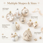 40-Piece Christmas Ball Ornaments – Festive Tree Decorations Christmas Ornament Set Richie's