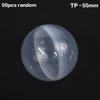 50PCS Refillable Plastic Capsule Balls 28-55MM Party Toy Eggs Capsule Toy Eggs Richie's TP-55MM