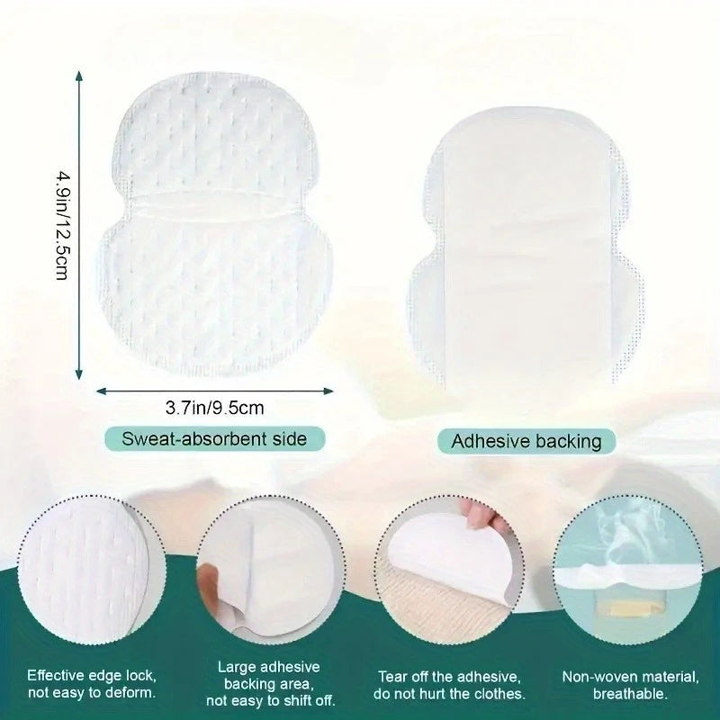 50pcs Underarm Sweat Pads – Invisible Breathable Patches Underarm Sweat Pads Richie's