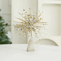 Glitter Christmas Tree Star Topper – Gold & Silver | 24×30cm Christmas Tree Topper Richie's Gold