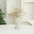 Glitter Christmas Tree Star Topper – Gold & Silver | 24×30cm Christmas Tree Topper Richie's Gold