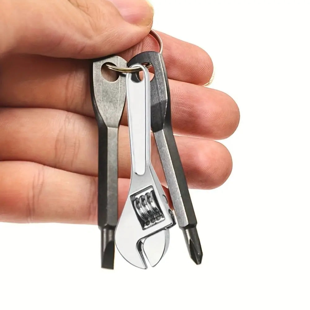 3-Piece Mini Screwdriver Keychain Set – Stainless Steel Tool Mini Tool Keychain Richie's
