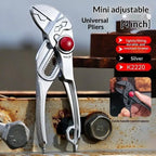 4-Inch 3-in-1 Adjustable Mini Pliers – Non-Slip DIY Hand Tool Adjustable Mini Pliers Richie's Silver
