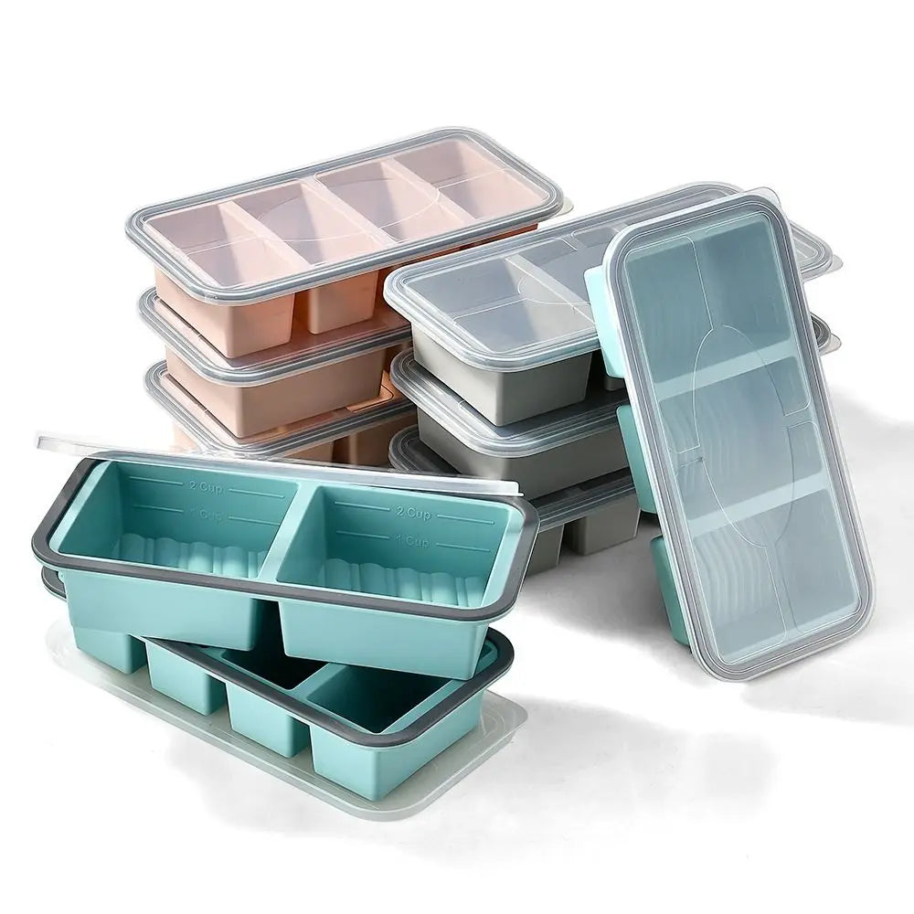 2/3/4 Grid Compartment Lunch Box – Microwave Safe Food Container Compartment Lunch Box Richie's