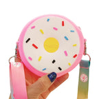 Kids Donut Round Crossbody Bag Rainbow Girls Shoulder Handbag Kids Crossbody Bag Richie's 1