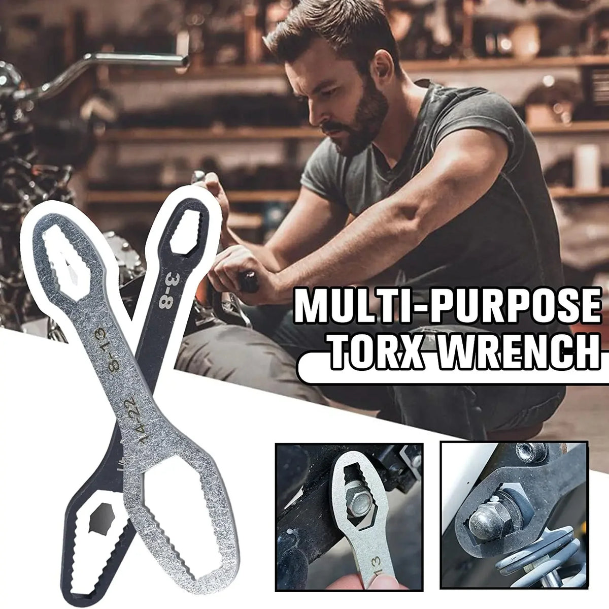 Universal Double-Head Self-Tightening Adjustable Wrench | FATCOOL Adjustable Wrench Richie's
