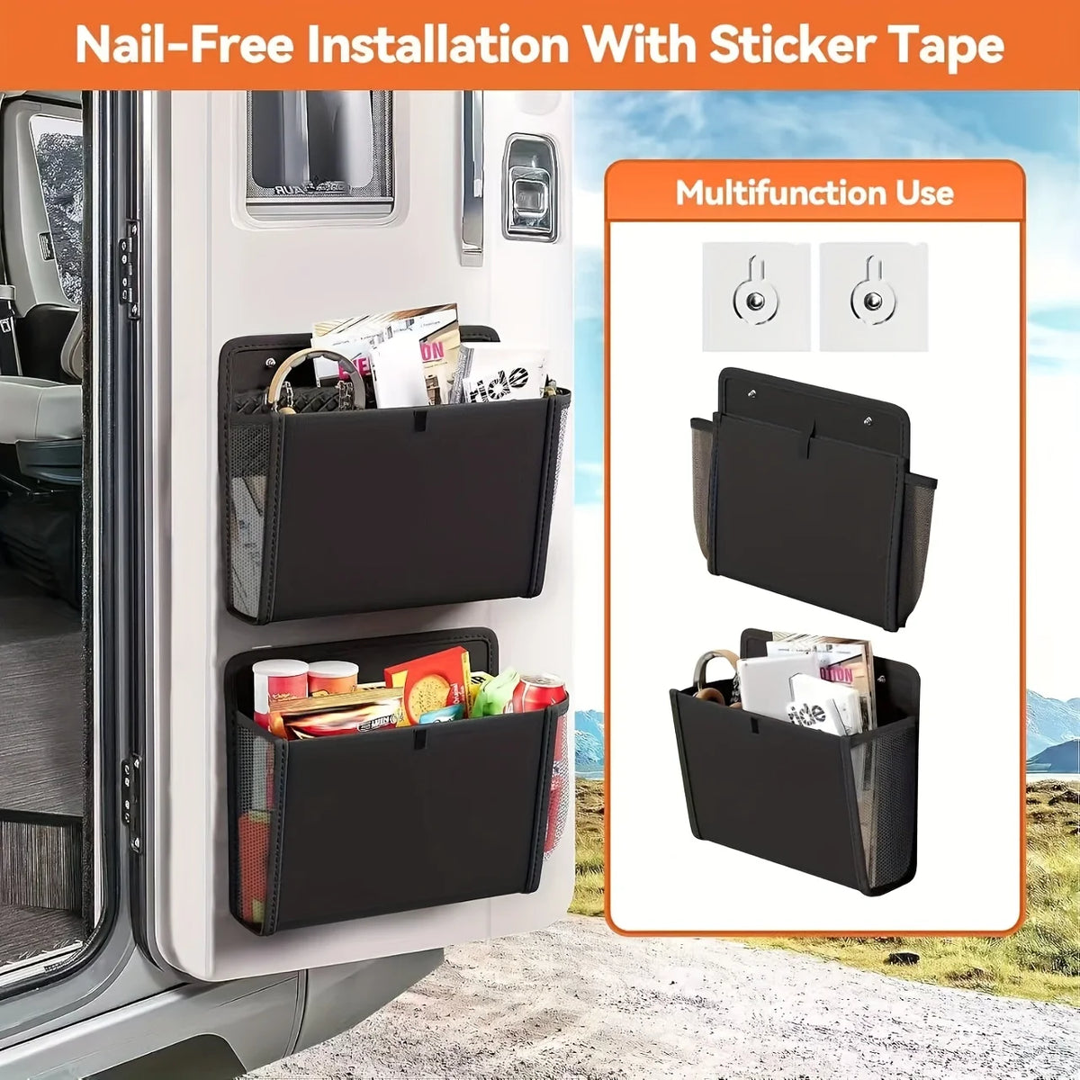 Wall-Mounted RV Storage Bag – Multi-Compartment Organizer Wall Storage Organizer Richie's