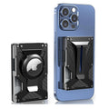 Zeeker 5-in-1 Minimalist Wallet with AirTag Slot & Money Clip Minimalist Wallet Richie's black