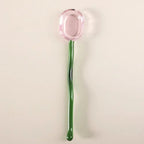 Glass Dessert Spoon – Heat-Resistant Long Handle Tea & Milk Spoon Glass Dessert Spoon Richie's