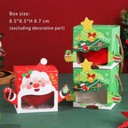 5-Pack Santa Christmas Candy Gift Boxes with Carry Handle Christmas Gift Box Richie's