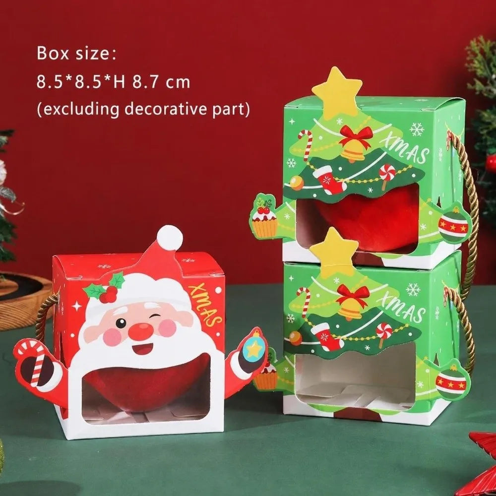 5-Pack Santa Christmas Candy Gift Boxes with Carry Handle Christmas Gift Box Richie's