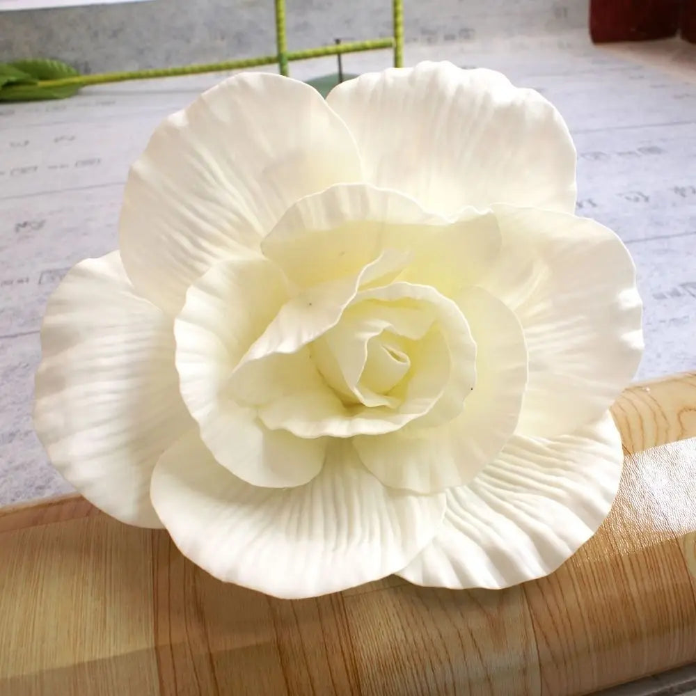 Giant 30cm Silk PE Foam Rose Artificial Flower Wedding Décor Artificial Flower Richie's white-A